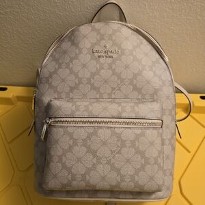 Kate Spade Beige Floral Backpack